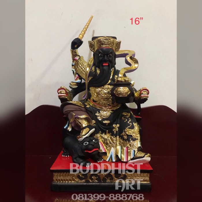 Patung Dewa Han Tan Kong/ Hantankong/ Tio Wan Xue Dewa Rejeki 16 Inch
