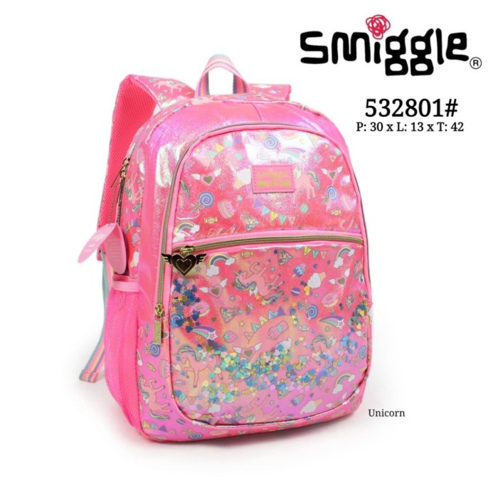 Smiggle Ori Unicorn Fiesta Backpack/ Tas Smiggle Anak Cewek/ Kado -Gratisongkir