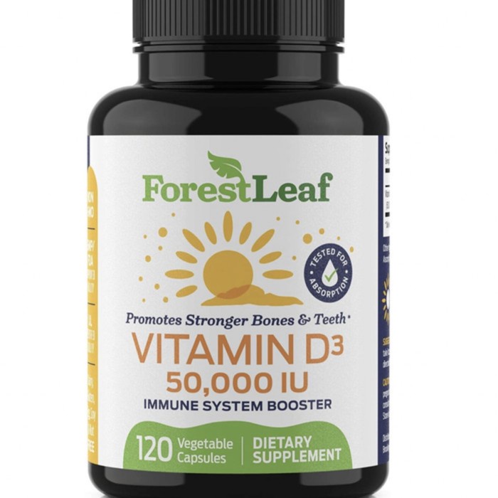 Forest Leaf Vitamin D3 50000 Iu