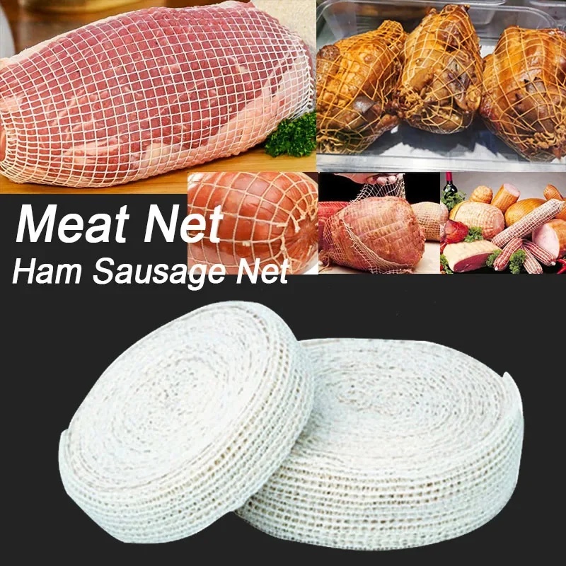 2/3 meter cotton meat net ham sausage roll net hot dog net butcher's strings bacon sausage packaging