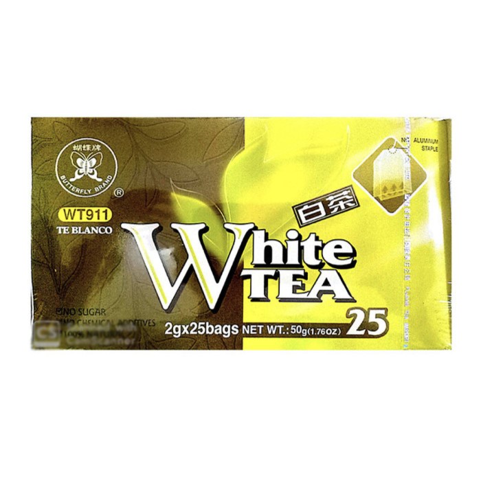 

Butterfly Brand Wt 911 Te Blanco White Tea 50 Gram