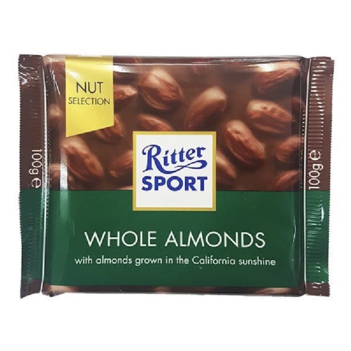 

Coklat Ritter Sport Whole Almonds / Ritter Sport Chocolate With Almond