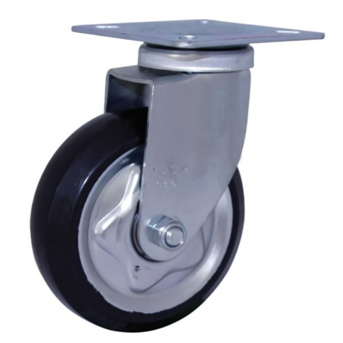 

Roda Caster Troli Trolly Karet 4 Inch Hidup ( Putar Swivel ) Osaka