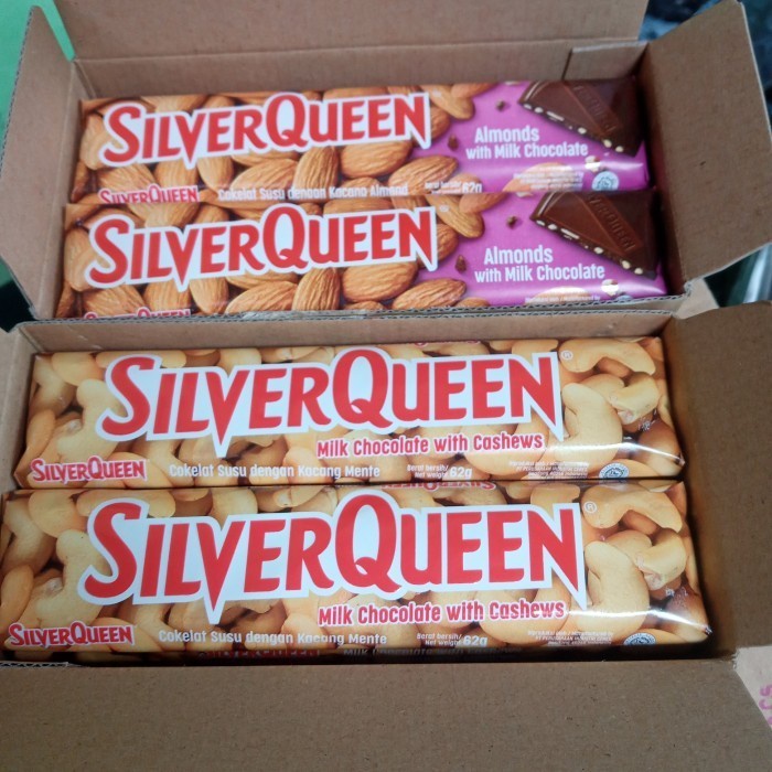 

SILVERQUEEN 58 GRAM 1 BOX 10 PCS, SILVER QUEEN 58GR 1 DUS X 10 X 58 GR