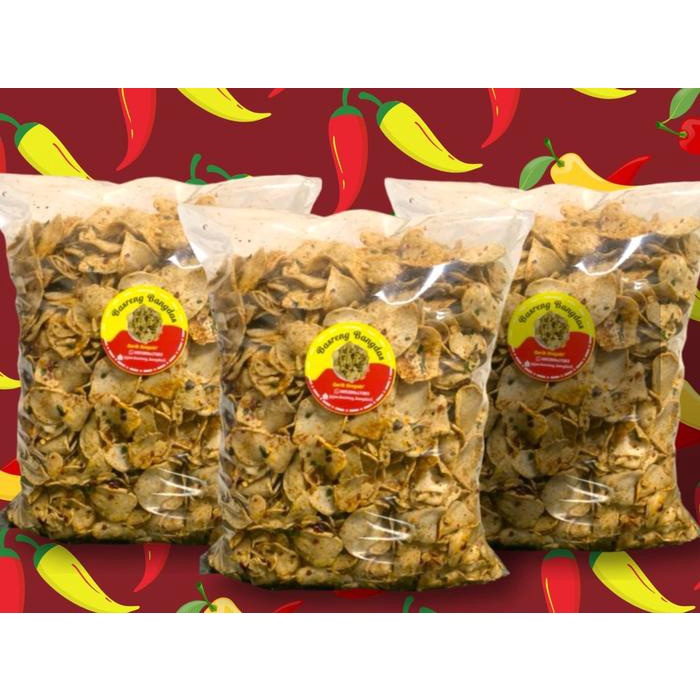 

Keripik Basreng Pedas Daun Jeruk 1kilo Gurih Renyah Cemilan