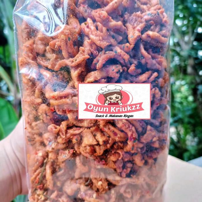 

USUS AYAM CRISPY PEDAS DAUN JERUK 500 GRAM BEST SELLER ( COD ) OYUN KRIUKZZ food snacks