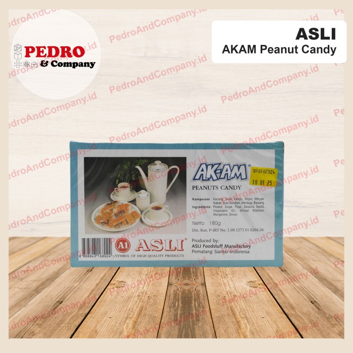 

A1 asli akam peanuts candy 170 gram - permen kacang (biru)