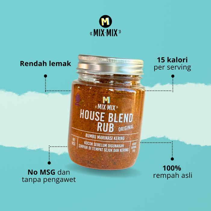 

[PAKET 2 BOTOL] Mixmix Dry Rub Bumbu Marinasi Serbaguna No MSG 110gr