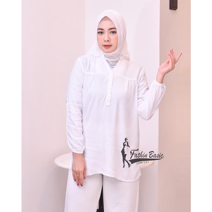 (Best) blouse polos hitam Atasan wanita Rayon Busui Friendly Baju oversize