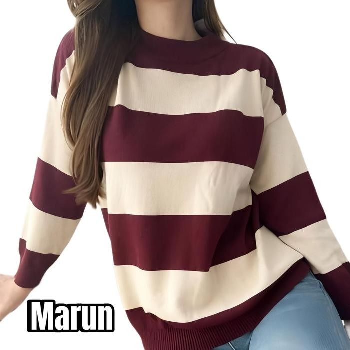 (Best) GEMMA KNIT TOPS ATASAN RAJUT WANITA Baju Knitwear Tebal Panjang