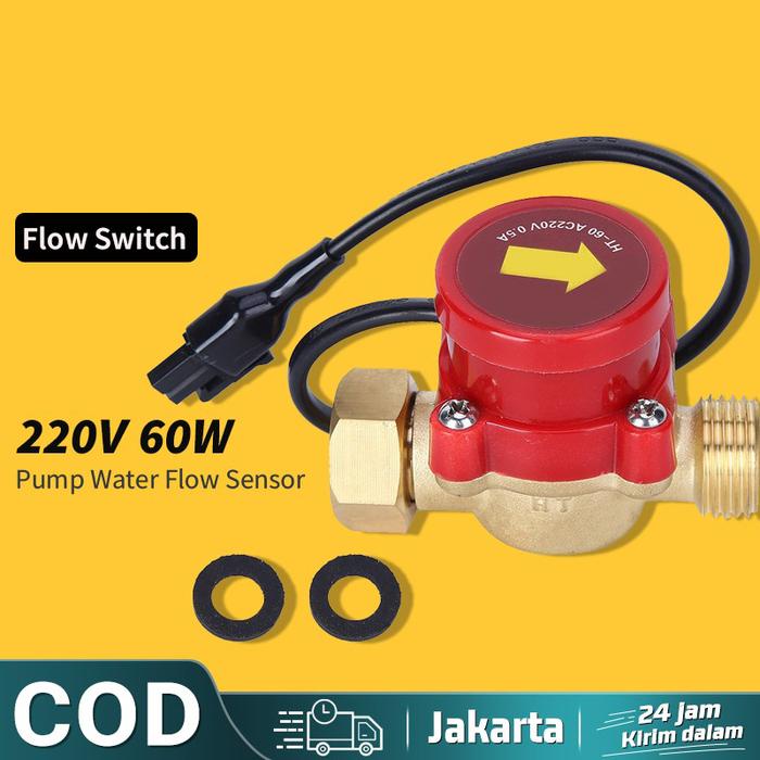 Terlaris Water Flow Switch Pompa Air Dc / Water Flow Switch 1/2" Otomatis Pompa Dorong Booster Pump/