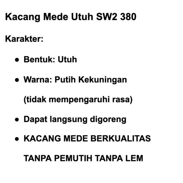 

Kacang Mede Mentah Sw2 380 1 Kg - Sulawesi Cashew Kacang Mente / Mete