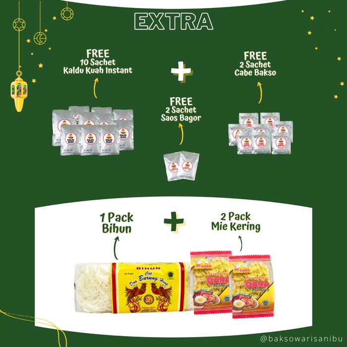 

Sale Terbatas Paket Super Mewah Bakso Warisan Ibu Aman