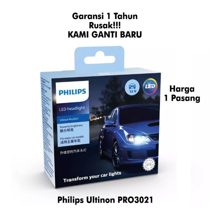 Lampu Led Mobil Philips - Philips Ultinon Pro3021