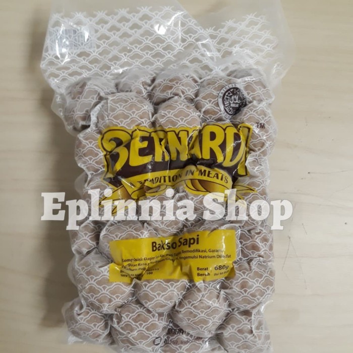 

Promo Terbatas Bernadi Bakso Sapi 680 Gr - 50 Biji Aman