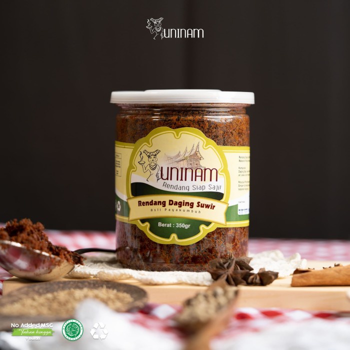 

Promo Terbatas Rendang Daging Suir Uninam 350Gr Aman