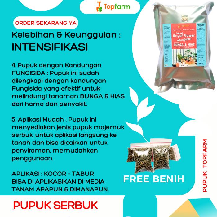 Pupuk Tanaman Hias - Pupuk Serbuk Tanaman Hias / Pupuk Pelebat Bunga / Pupuk Bunga Hias / Pupuk