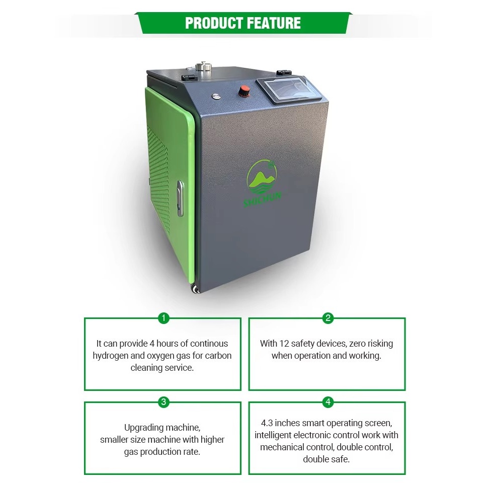 Hydrogen Engine Cleaning Carbon Catalytic Converter Clean Cleaner Machine HHO Decarbonizer Generator