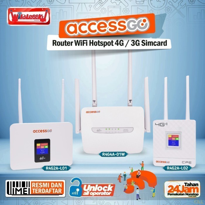 Accessgo Router 4G 2 Antena 300Mbps White