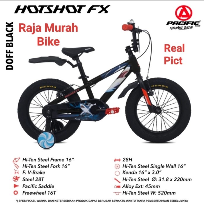 Sepeda Anak Laki Laki Bmx Pacific Hotshot FX 16 Inch BMX 16" Pacific Kode 1377