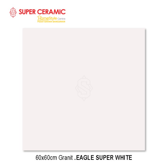 60X60 Granit Double Loading - Putih Polos