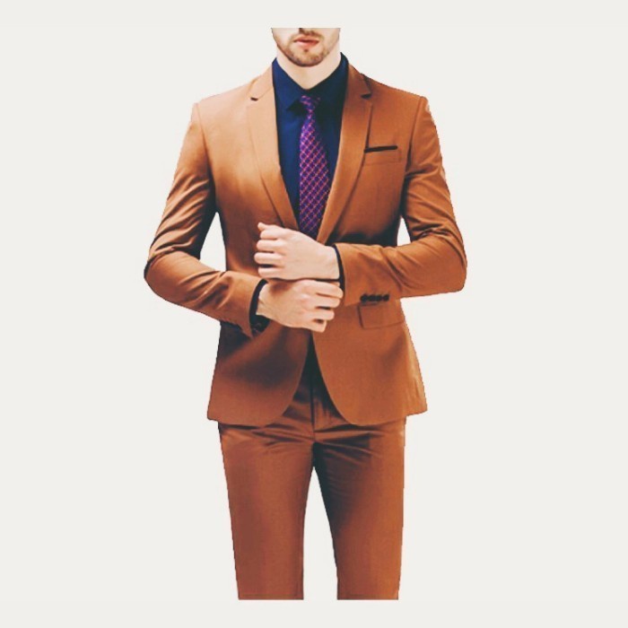 Setelan Jas Formal Pria / Set blazer Pria - Merah Maroon, S