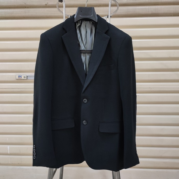 Blazer pria casual big size hitam blazer pria import
