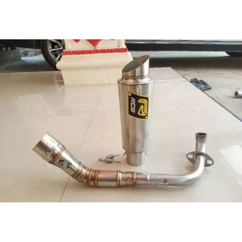 Termurah Knalpot Racing Rcb Leher Atas Motor Beat Scopi Vario