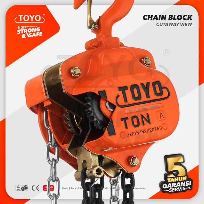 Chain Block / Takel 1 Ton x 10 Meter TOYO