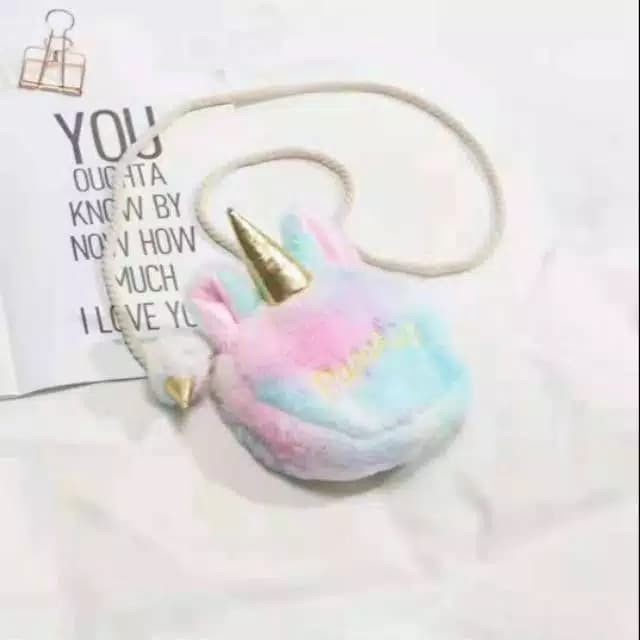 Nevarastore- Tas Selempang Anak Unicorn/Tas Unicorn/Tas Anak Unicorn/Tas Selempang