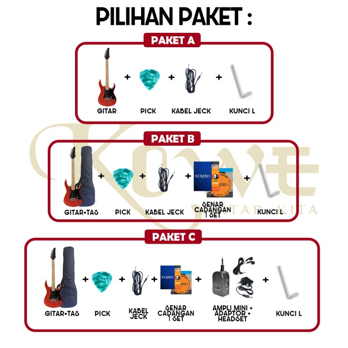 Gitar Listrik Elektrik Ibanez RG350 SERIES