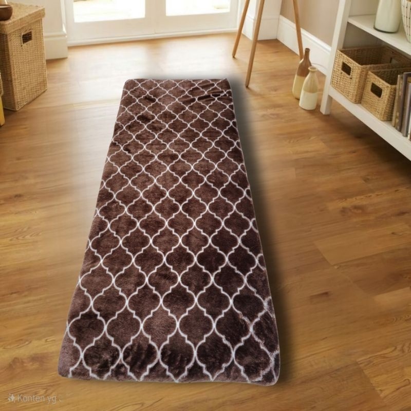 Diskon Kasur Karpet Mewah Bulu Tebal 5 cm Halus Minimalis Cocok anak kost anak pondok COD Flash Sale