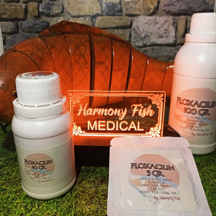 FLOXACILIN 100GR Obat Virus Bakteri Luka Fin Tail Rot Enrofloxacin HCL