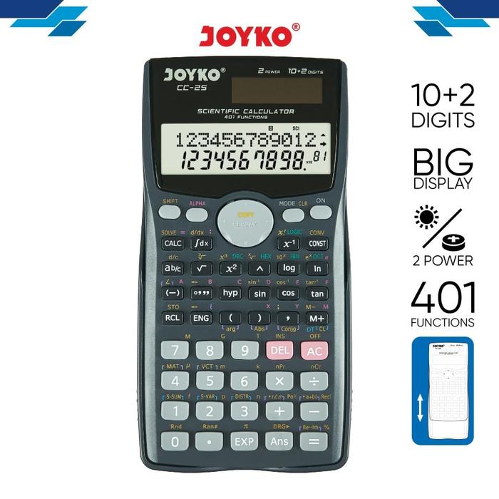 

Jual [READY] Kalkulator Scientific Joyko CC-25 kalkulator ilmiah