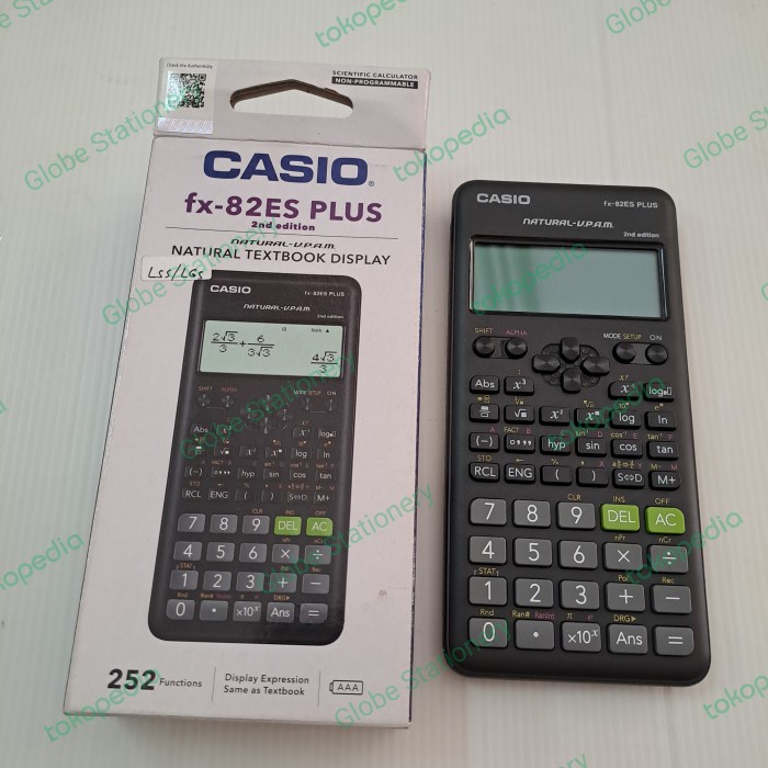 

Jual [READY] Scientific Calculator Original Casio FX - 82 PLUS bk (252 functions)