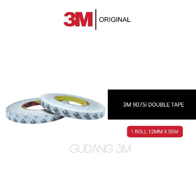 

9075i/ 7385C DOUBLE TAPE 3M ABU-ABU 12mm x 50M ORIGINAL