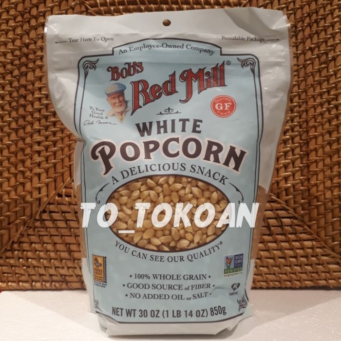

BOB'S BOBS RED MILL POPCORN WHITE JAGUNG POPCORN 850 GR