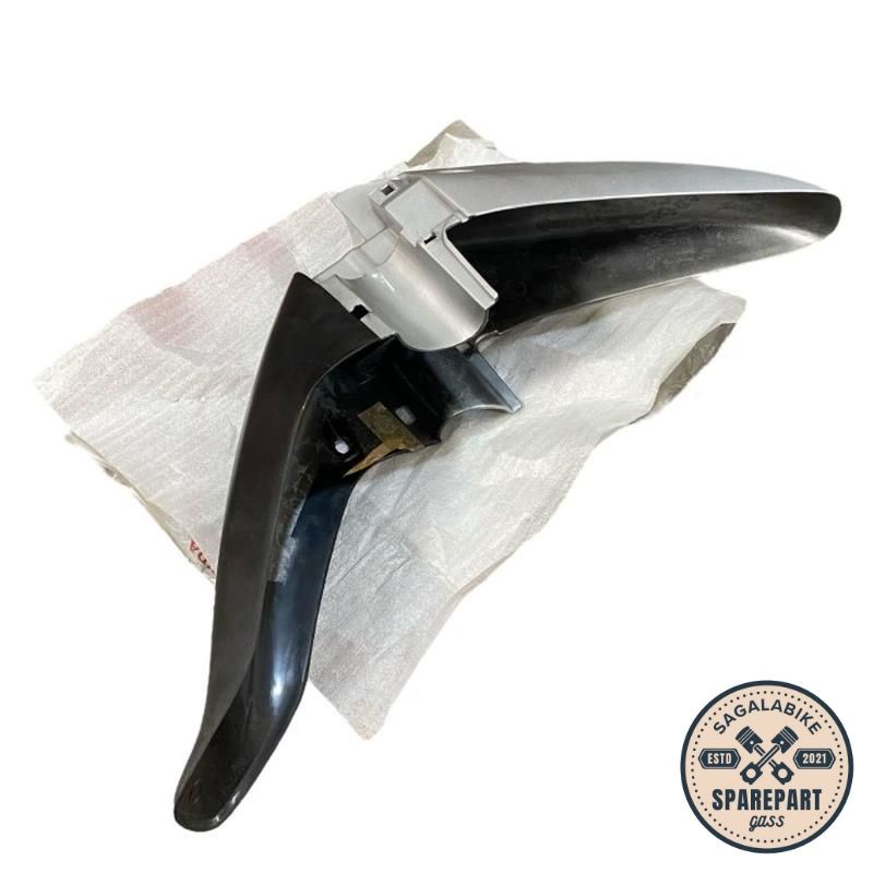 Aksesoris Motor Spakbor Slebor Depan Honda Supra Fit Old Lama Original Silver sparepart Motor