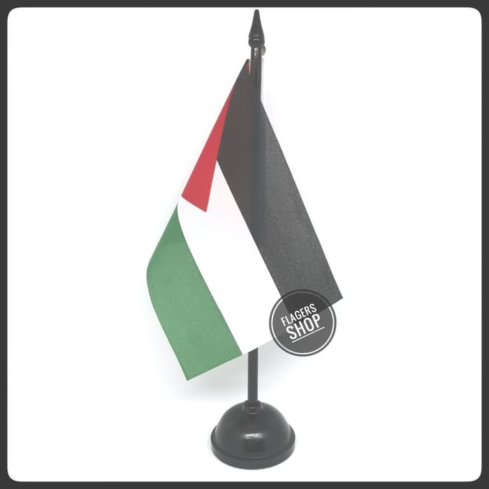

Bendera Meja Palestina + Tiang Kayu