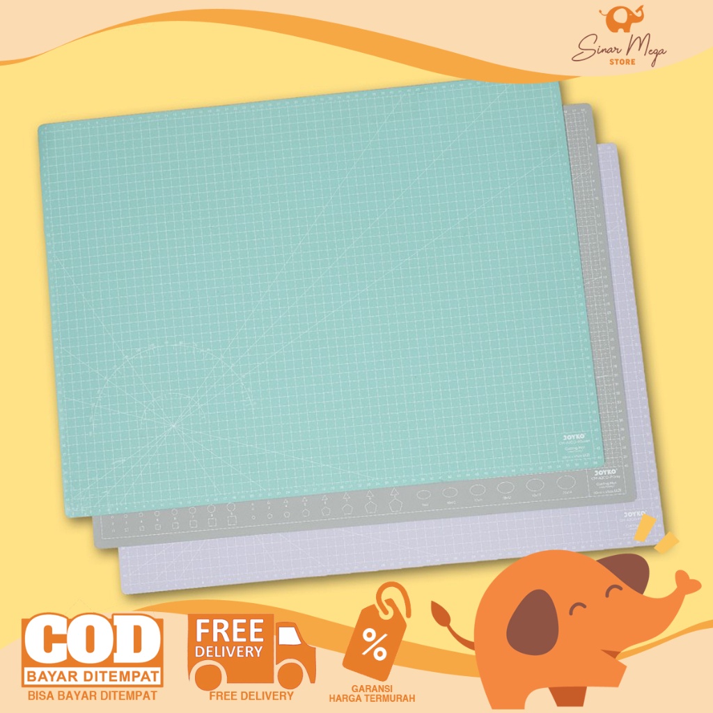 

Joyko Cutting Mat CM-A2CO Pastel Color / Cutting Matte A2 / Alas Potong