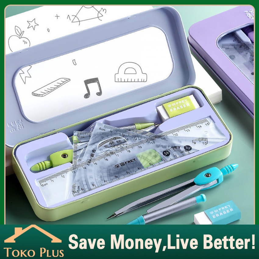 

Jangka Math Set 8in1 Math Set Penggaris Busur Mistar Jangka