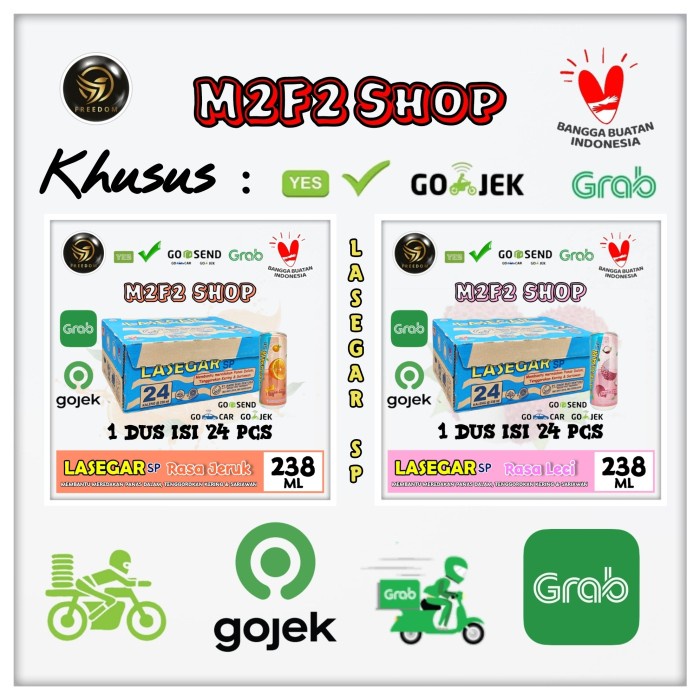 

LASEGAR SP Minuman Penyegar Semua Rasa - 238 ml Karton (Gosend/Grab)