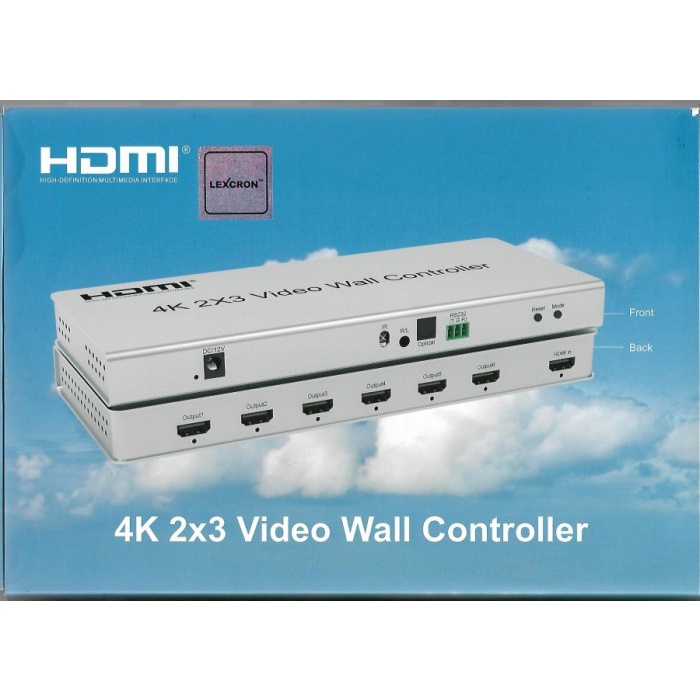 BISA GOSEND VIDEO WALL CONTROLLER 2X3 4K 30HZ LEXCRON - VIDEO WALL 2X3