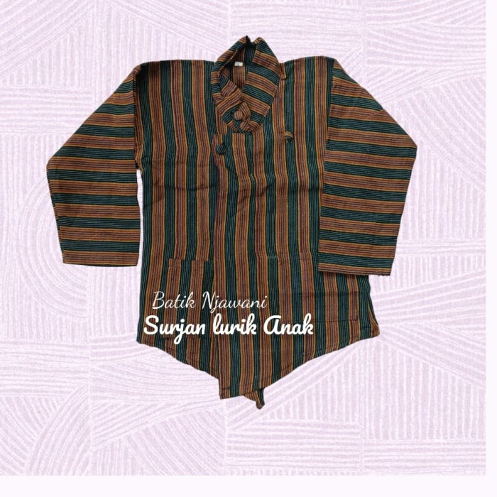 Surjan Lurik Anak Baju Surjan Anak
