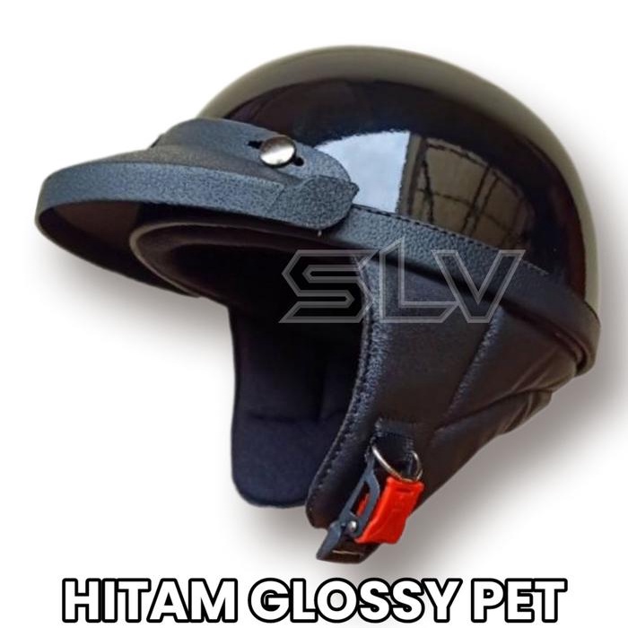 Helm Retro Chips Cat Pet / Helm Klasik Motorcycle