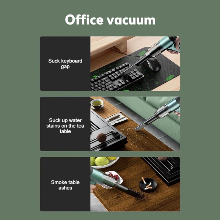 Pompa Vacuum Vakum Cleaner Mobil Vacum Keyboard Karpet Portable USB