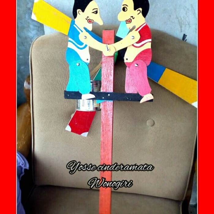 TERJAMIN kincir angin petruk gareng mainan anak mainan tradisional