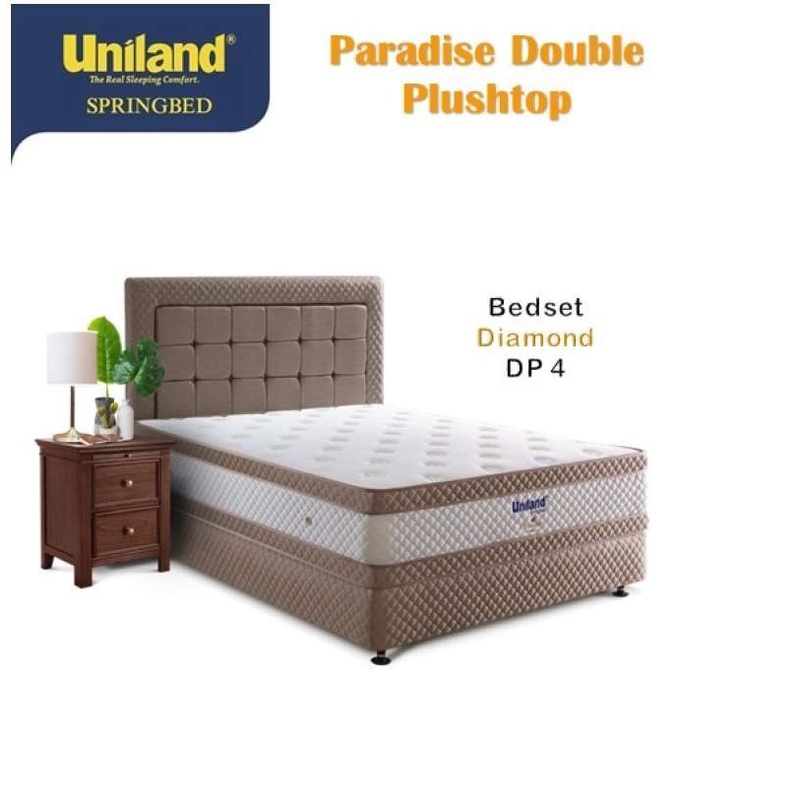 Uniland Paradise Double Plushtop Matras Only (TANPA DIVAN DAN SANDARAN) *