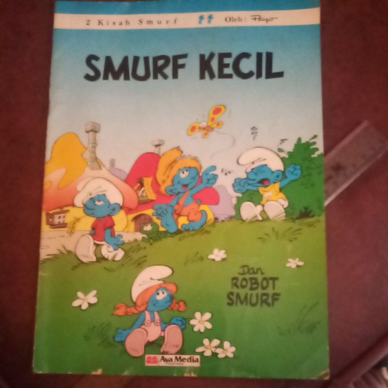 Komik lebar Smurf Kecil dan Robot Smurf