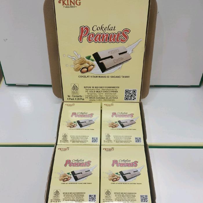 

Cokelat Compound Hitam Manis isi Kacang Mede Chocolate Cashew Kurma Peanuts Bisco Hazelnut Dus